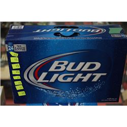 CASE OF 24 CANS OF BUD LIGHT BEER