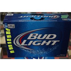 CASE OF 24 CANS OF BUD LIGHT BEER