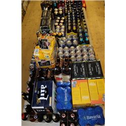 LARGE LOT OF BEER AND COOLERS