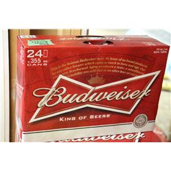 CASE OF 24 CANS OF BUDWEISER BEER