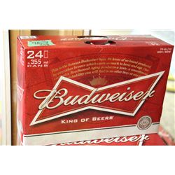CASE OF 24 CANS OF BUDWEISER BEER