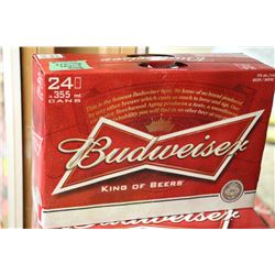 CASE OF 24 CANS OF BUDWEISER BEER