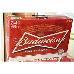 CASE OF 24 CANS OF BUDWEISER BEER