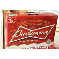 CASE OF 24 CANS OF BUDWEISER BEER