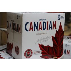 CASE OF 24 CANS OF MOLSON CANADIAN BEER