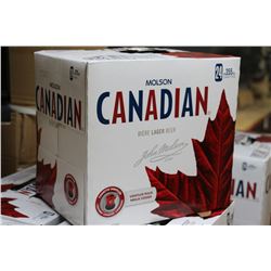 CASE OF 24 CANS OF MOLSON CANADIAN BEER