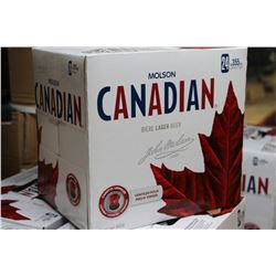 CASE OF 24 CANS OF MOLSON CANADIAN BEER