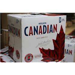 CASE OF 24 CANS OF MOLSON CANADIAN BEER