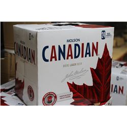 CASE OF 24 CANS OF MOLSON CANADIAN BEER