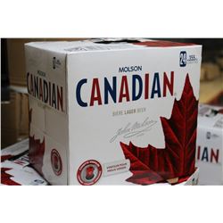 CASE OF 24 CANS OF MOLSON CANADIAN BEER