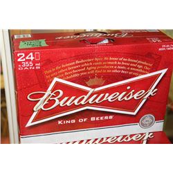 CASE OF 24 CANS OF BUDWEISER BEER
