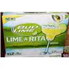 Image 1 : CASE OF 12 CANS OF BUD LIME LIME-A-RITA