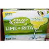 Image 1 : CASE OF 12 CANS OF BUD LIME LIME-A-RITA