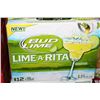 Image 1 : CASE OF 12 CANS OF BUD LIME LIME-A-RITA
