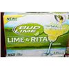 Image 1 : CASE OF 12 CANS OF BUD LIME LIME-A-RITA