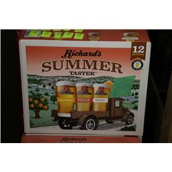 CASE OF 12 BOTTLES OF RICKARDS SUMMER TASTER