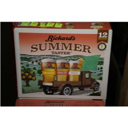 CASE OF 12 BOTTLES OF RICKARDS SUMMER TASTER