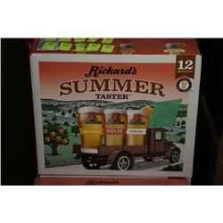 CASE OF 12 BOTTLES OF RICKARDS SUMMER TASTER