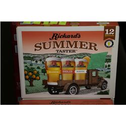 CASE OF 12 BOTTLES OF RICKARDS SUMMER TASTER
