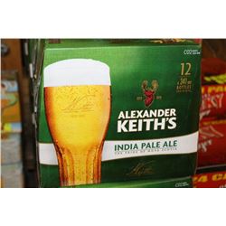 2 CASES OF ALEXANDER KEITH'S INDIA PALE ALE