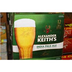2 CASES OF ALEXANDER KEITH'S INDIA PALE ALE