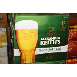 2 CASES OF ALEXANDER KEITH'S INDIA PALE ALE