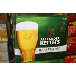 2 CASES OF ALEXANDER KEITH'S INDIA PALE ALE