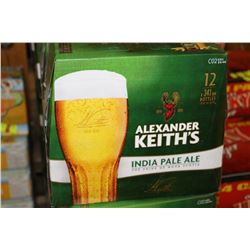 2 CASES OF ALEXANDER KEITH'S INDIA PALE ALE