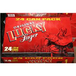 24 CANS OF ORIGINAL LUCKY LAGER BEER