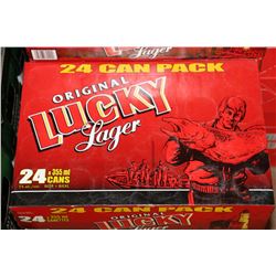 24 CANS OF ORIGINAL LUCKY LAGER BEER