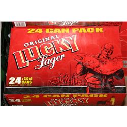 24 CANS OF ORIGINAL LUCKY LAGER BEER