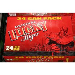 24 CANS OF ORIGINAL LUCKY LAGER BEER