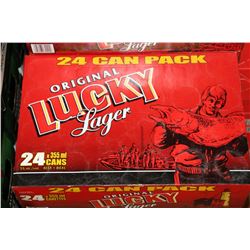 24 CANS OF ORIGINAL LUCKY LAGER BEER