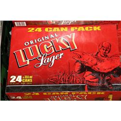 24 CANS OF ORIGINAL LUCKY LAGER BEER