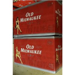 2 CASES OF OLD MILWAUKEE BEER
