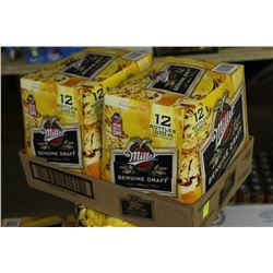 FLAT OF 24 BOTTLES OF MILLER GENUINE DRAFT