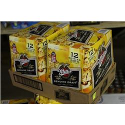 FLAT OF 24 BOTTLES OF MILLER GENUINE DRAFT