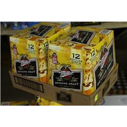 FLAT OF 24 BOTTLES OF MILLER GENUINE DRAFT