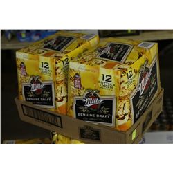 FLAT OF 24 BOTTLES OF MILLER GENUINE DRAFT