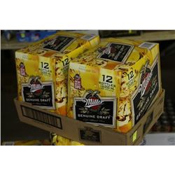 FLAT OF 24 BOTTLES OF MILLER GENUINE DRAFT