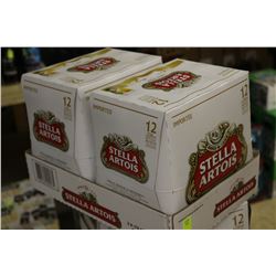FLAT OF24 BOTTLES OF STELLA ARTOIS IMPORTED BEER