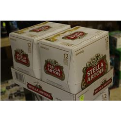 FLAT OF 24 BOTTLES OF STELLA ARTOIS IMPORTED BEER