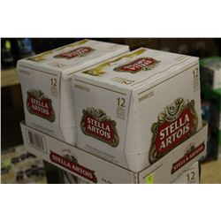 FLAT OF 24 BOTTLES OF STELLA ARTOIS IMPORTED BEER