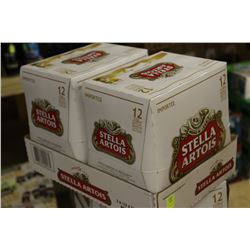 FLAT OF 24 BOTTLES OF STELLA ARTOIS IMPORTED BEER