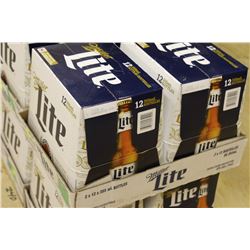 FLAT OF 24 BOTTLES OF MILLER LITE BEER
