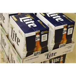 FLAT OF 24 BOTTLES OF MILLER LITE BEER