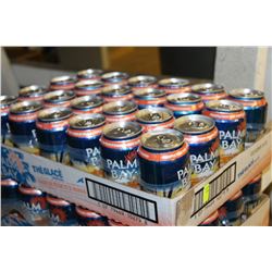 FLAT OF 24 CANS OF PALM BAY PINEAPPLE PEACH WAVE