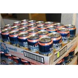 FLAT OF 24 CANS OF PALM BAY PINEAPPLE PEACH WAVE