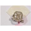 Image 1 : STERLING SILVER DIAMOND (0.36CT) RING