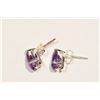 Image 3 : STERLING SILVER AMETHYST EARRINGS & PENDANT SET